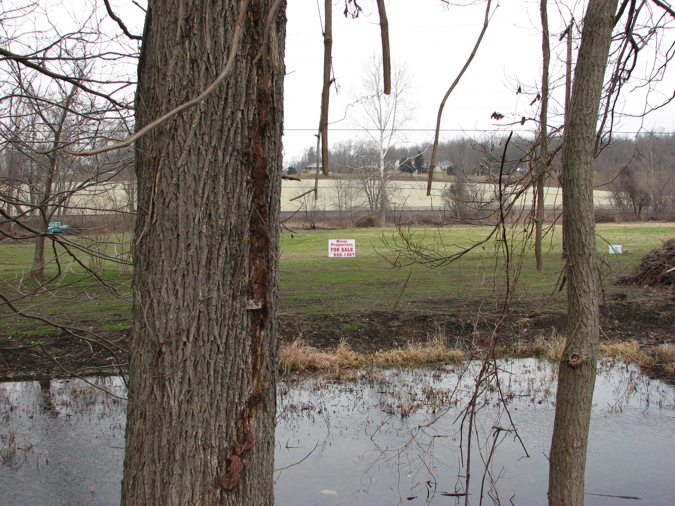 View of lots from River Road