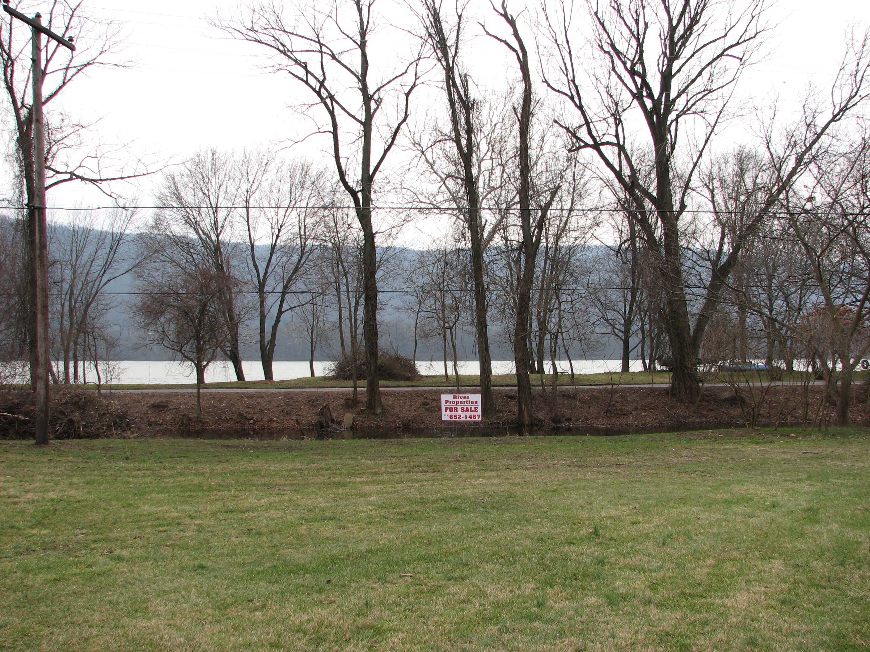 View of river from lots
